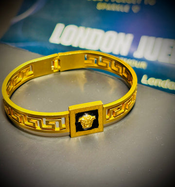 Golden Medusa Cuff Bracelet