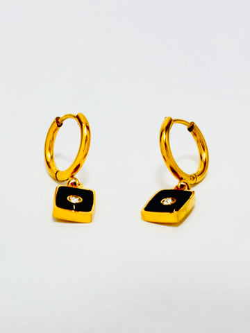 Golden Noir Grace Earrings