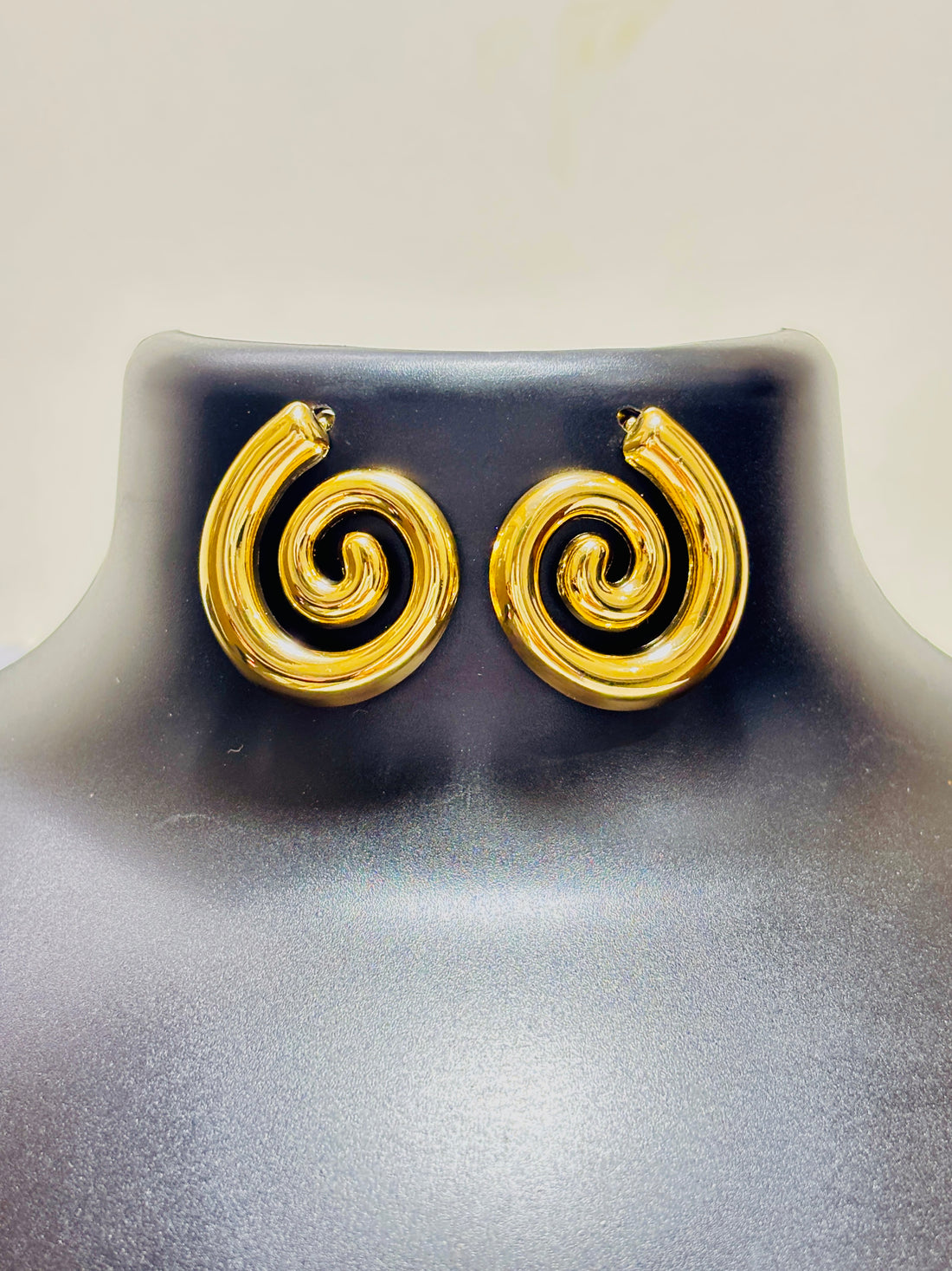 Spiral Gold Elegance Earrings
