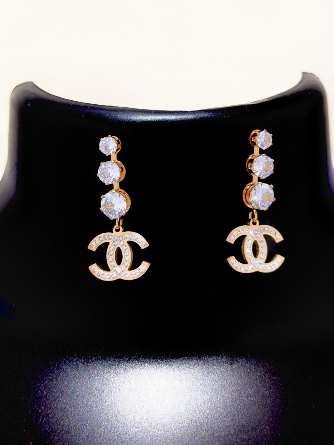 Chanel-Inspired Gemstone Earrings