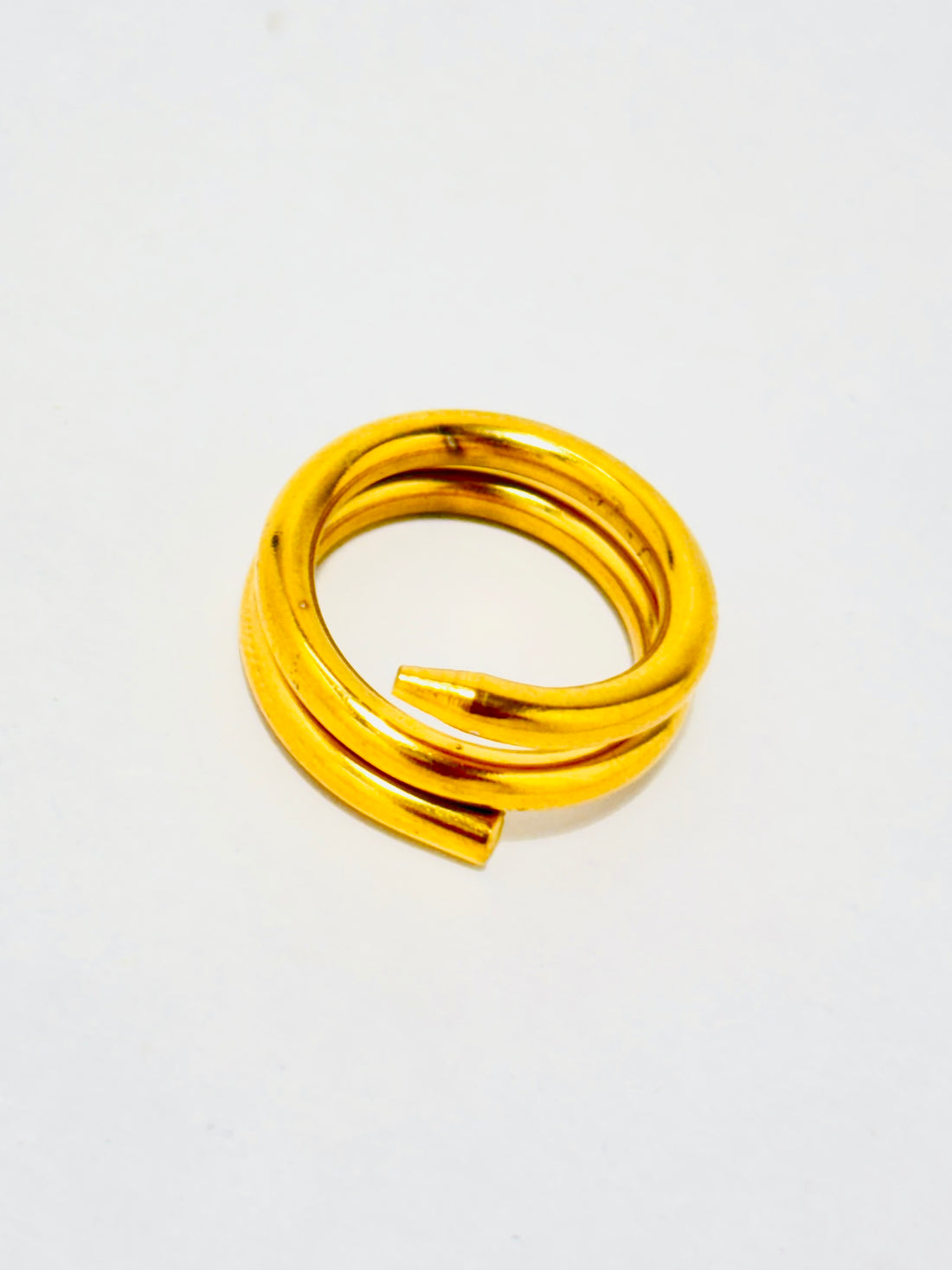 Spiral Elegance Gold Ring